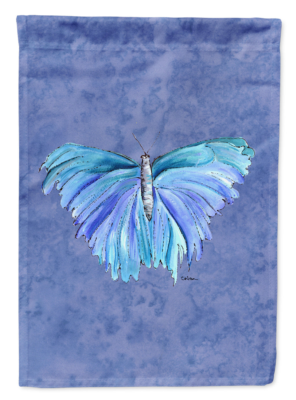 Butterfly on Slate Blue Garden Flag Mailbox Decorative Yard Banner Outside Patio Artwork for Flower Beds, Garden Size, Multicolor