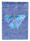 Butterfly on Slate Blue Garden Flag Mailbox Decorative Yard Banner Outside Patio Artwork for Flower Beds, Garden Size, Multicolor