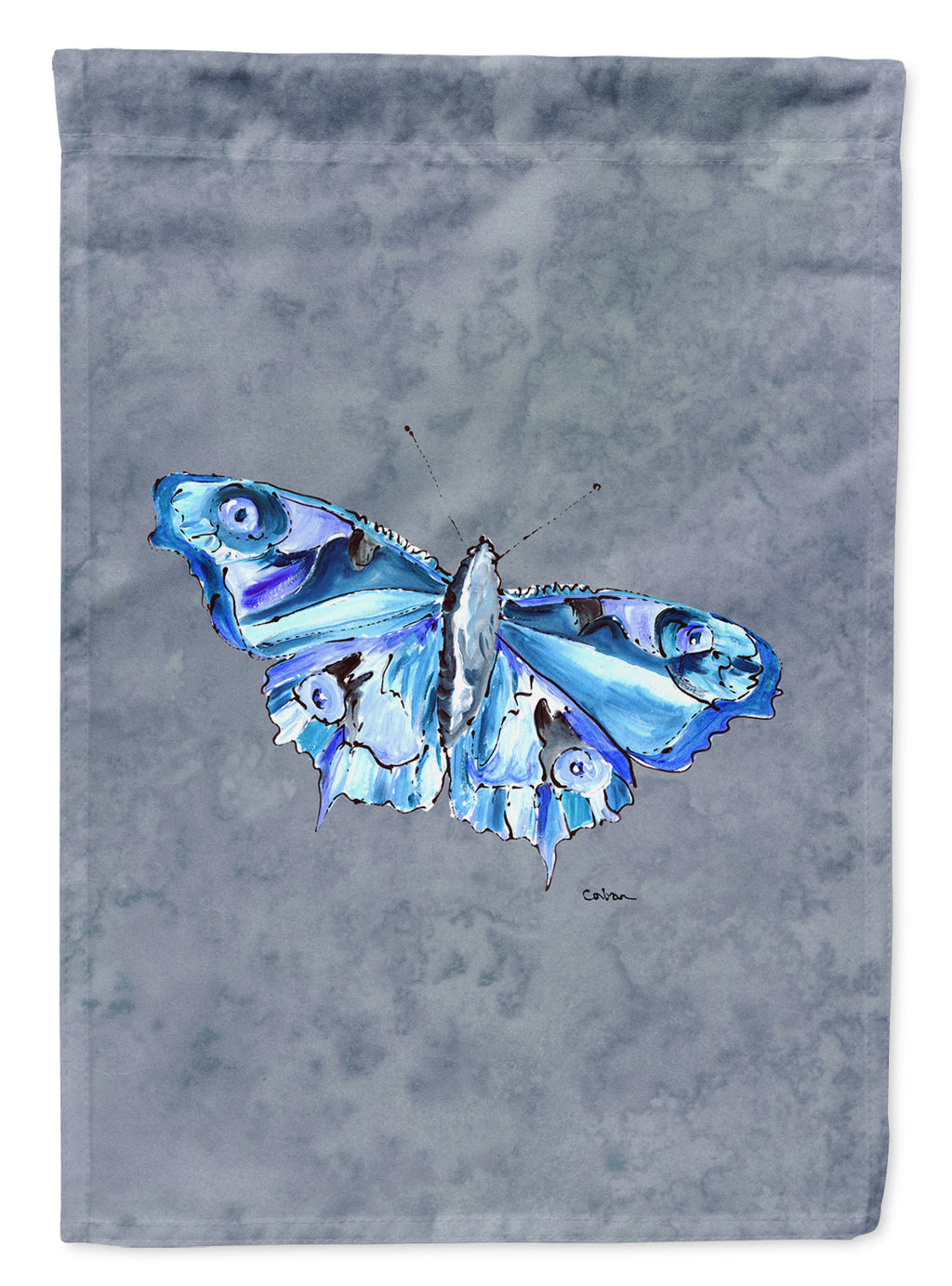 Butterfly on Gray Garden Flag Mailbox Decorative Yard Banner Outside Patio Artwork for Flower Beds, Garden Size, Multicolor