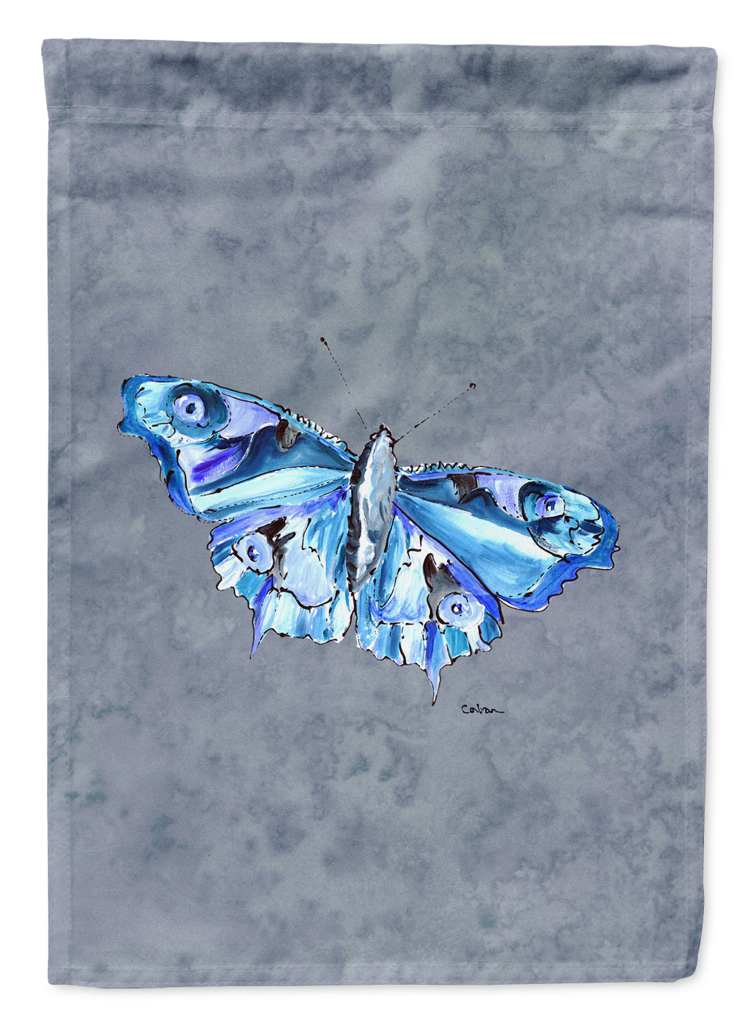 Butterfly on Gray Garden Flag Mailbox Decorative Yard Banner Outside Patio Artwork for Flower Beds, Garden Size, Multicolor