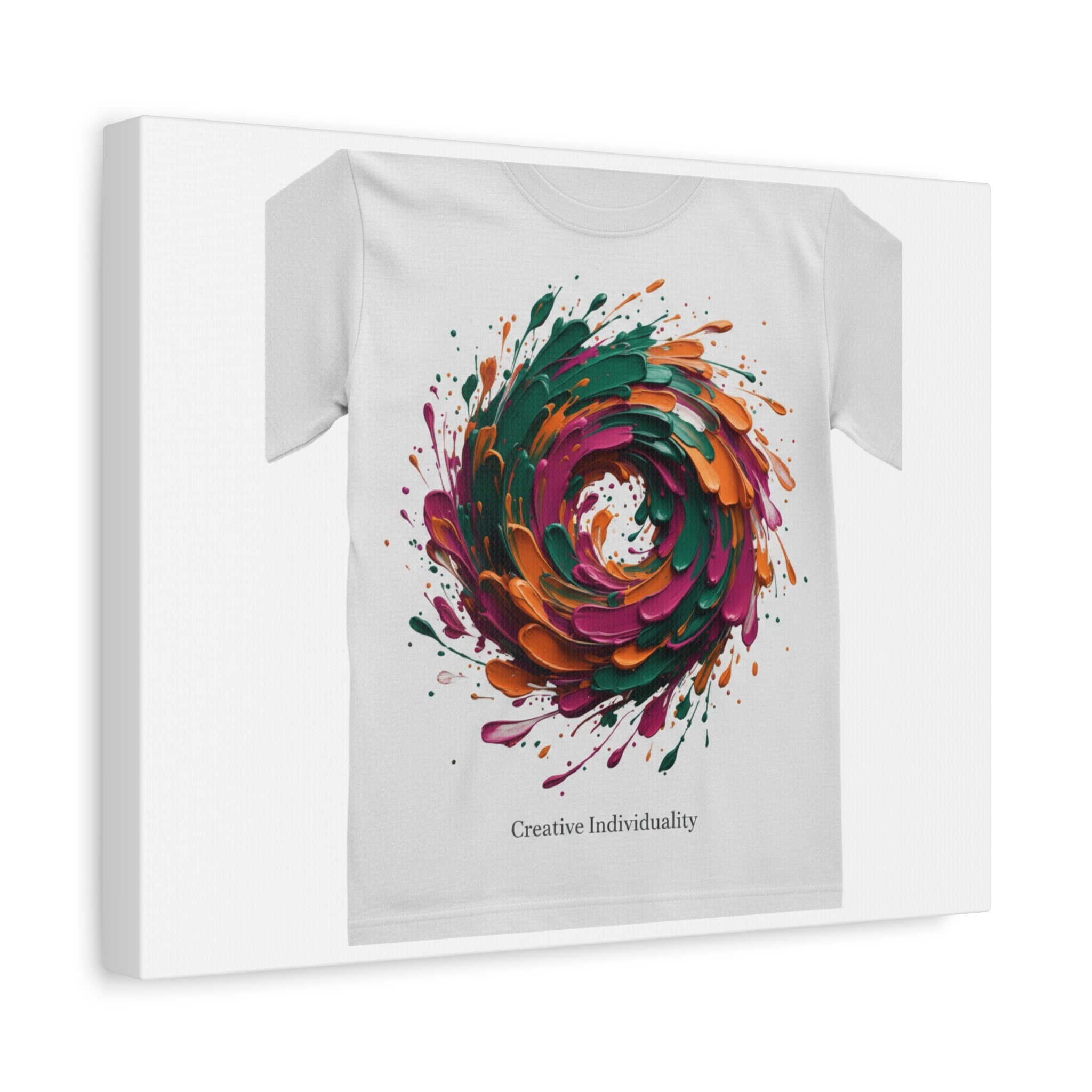 Painterly Abstract Floral Swirl Canvas | Matte Stretched Canvas