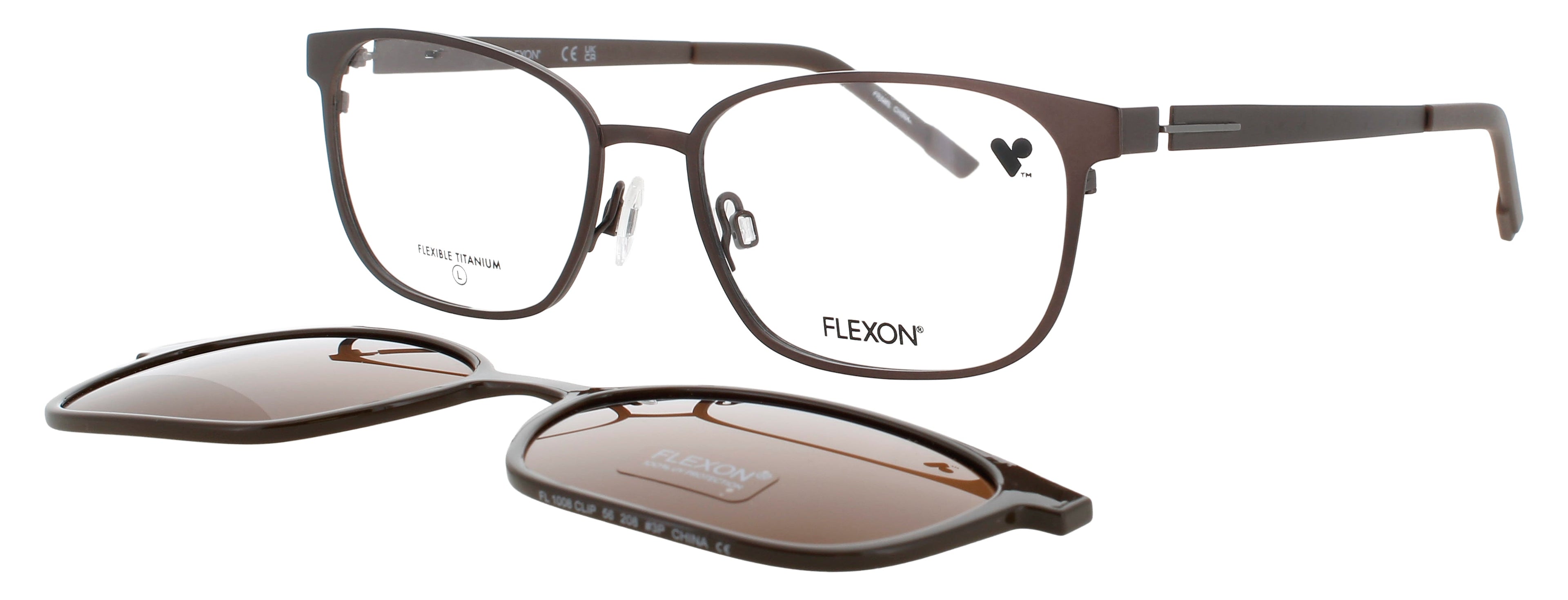 Flexon Flx1008mag-Set Eyeglasses