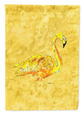 Flamingo on Yellow Garden Flag Mailbox Decorative Yard Banner Outside Patio Artwork for Flower Beds, Garden Size, Multicolor