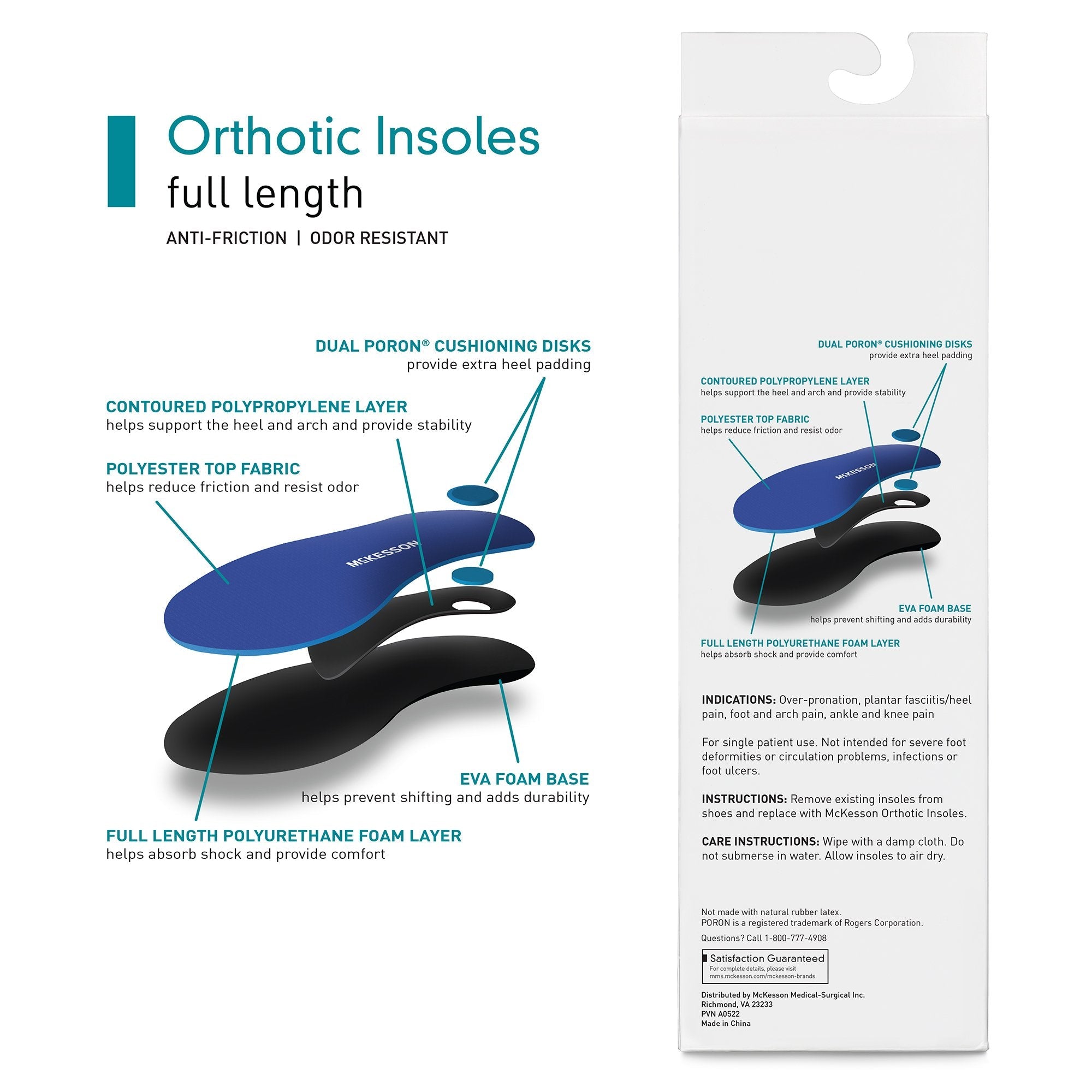 McKesson Insole, Size F 16-1005-01F