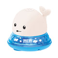 Baby Cute Cartoon Whale Floating Spraying Water Bath Toys With Light Music LED Light Baby Toys