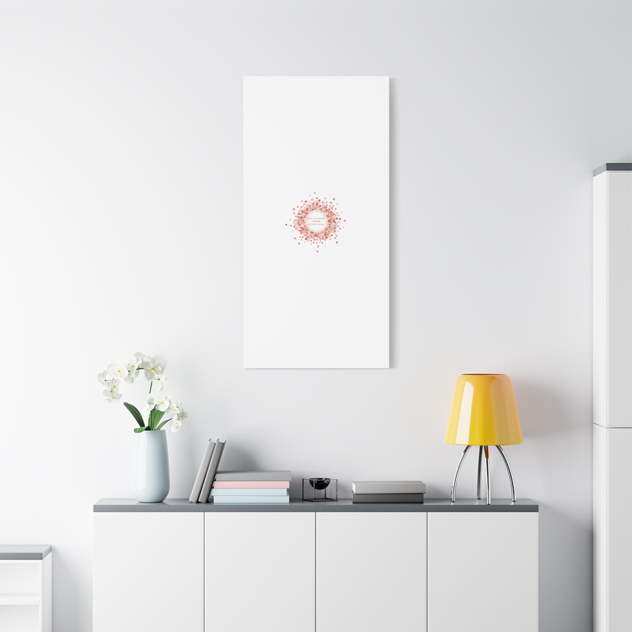 Tiny Heart Confetti Canvas | Matte Stretched Wall Art