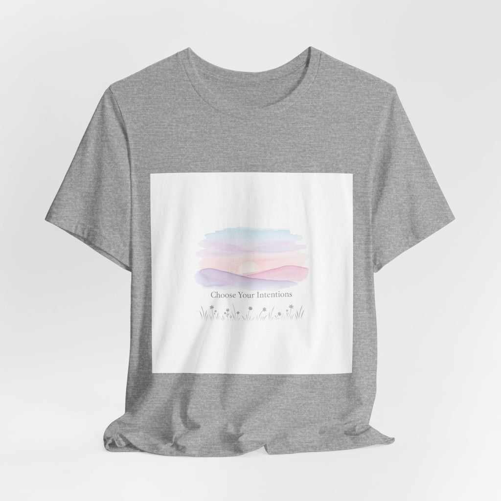 gentle intentions tee | mindful wellness pastel gradient
