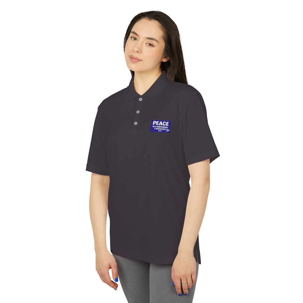 Peace Is a Universal Language Golf Polo — adidas Performance Polo