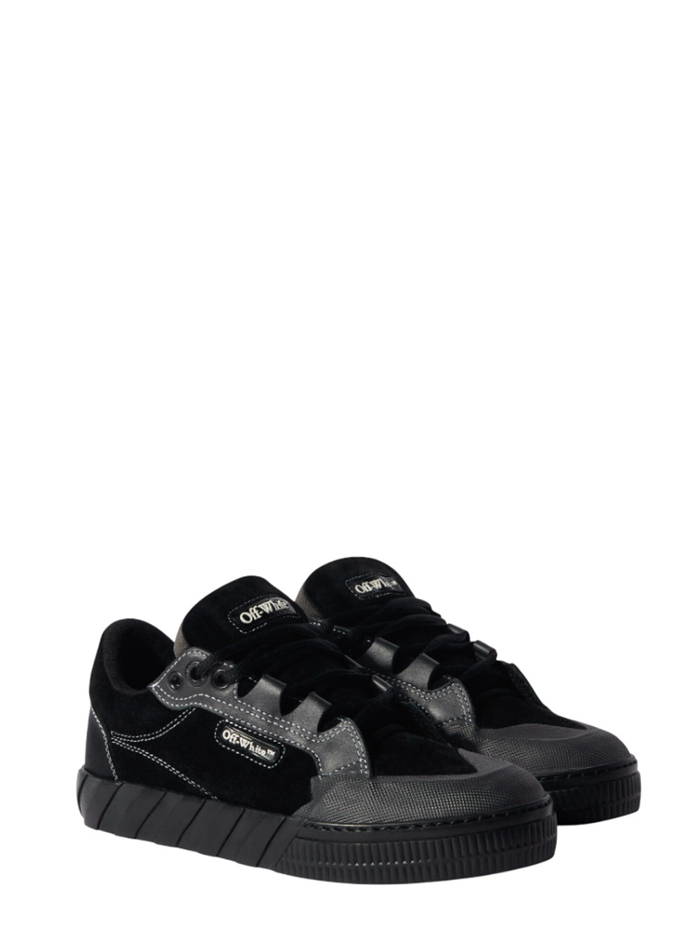 Off White Men Black 779 Vulcanized Leather Sneakers