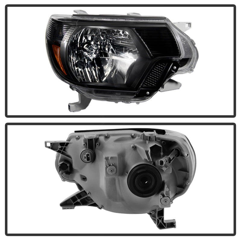 SPYDER Xtune Toyota Tacoma 2012-2015 OEM Style Headlights Black HD-JH-TTA12-AM-BK 9031069