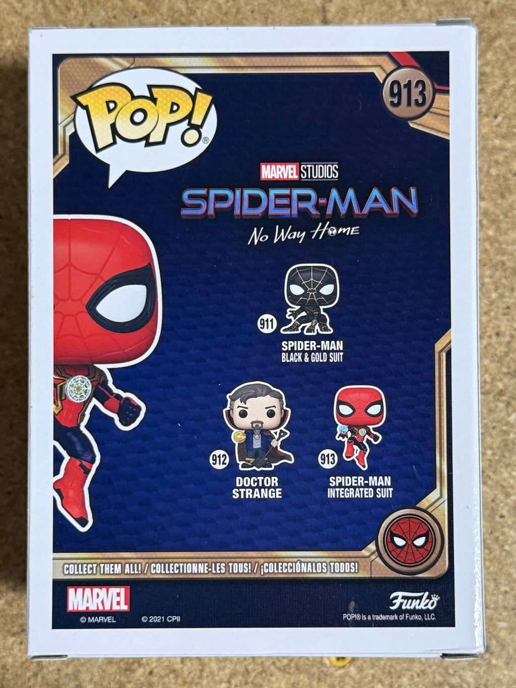 Funko Pop! Marvel Spider-Man (Integrated Suit) #913 No Way Home 2021