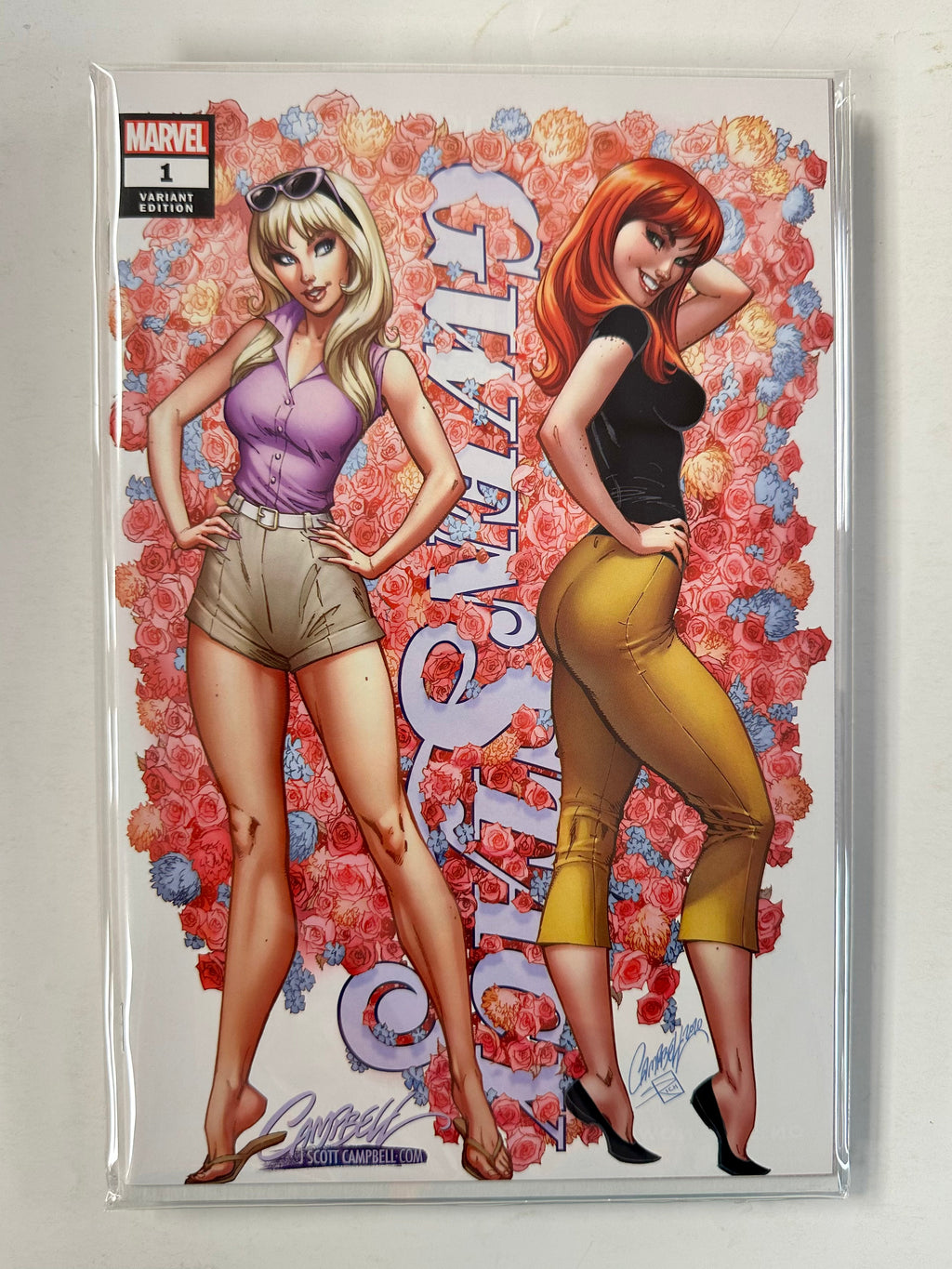 Gwen Stacy #1 J Scott Campbell Exclusive Set Of 4 Marvel Comics 2020 Seasons