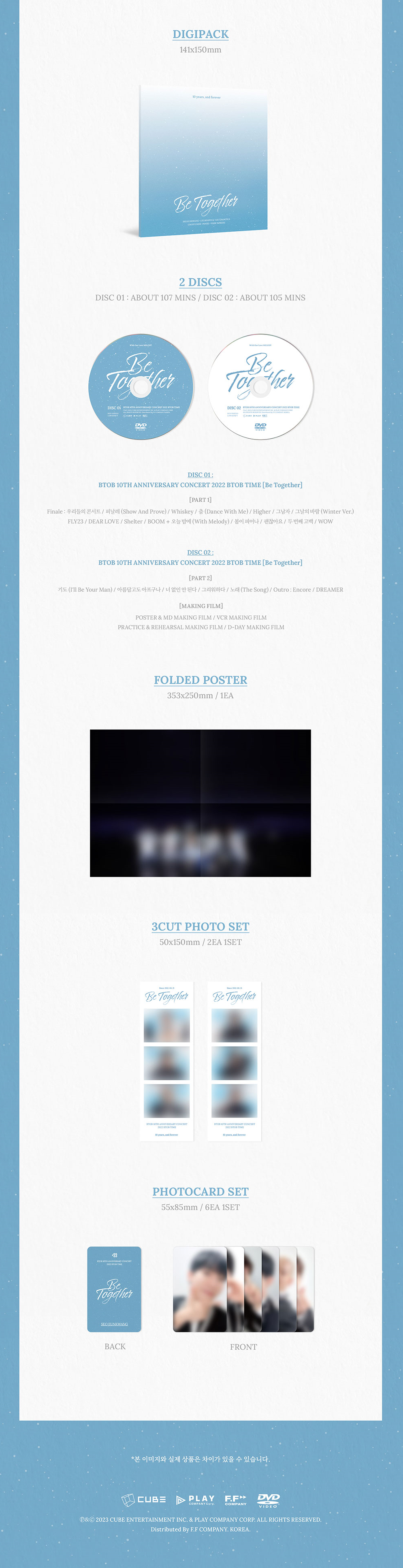 Btob - Be Together 10th Anniversary Concert 2022 Btob Time DVD Blu-Ray
