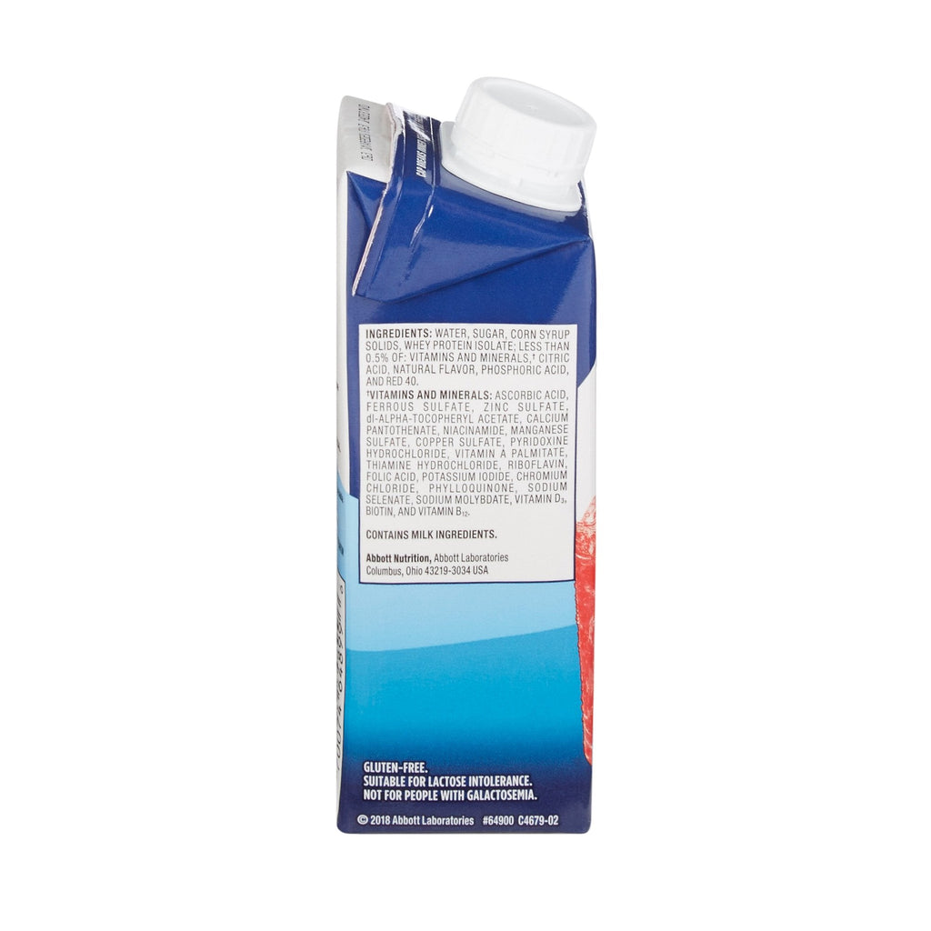 Ensure® Clear Therapeutic Nutrition, Mixed Berry, 8-ounce carton 64900