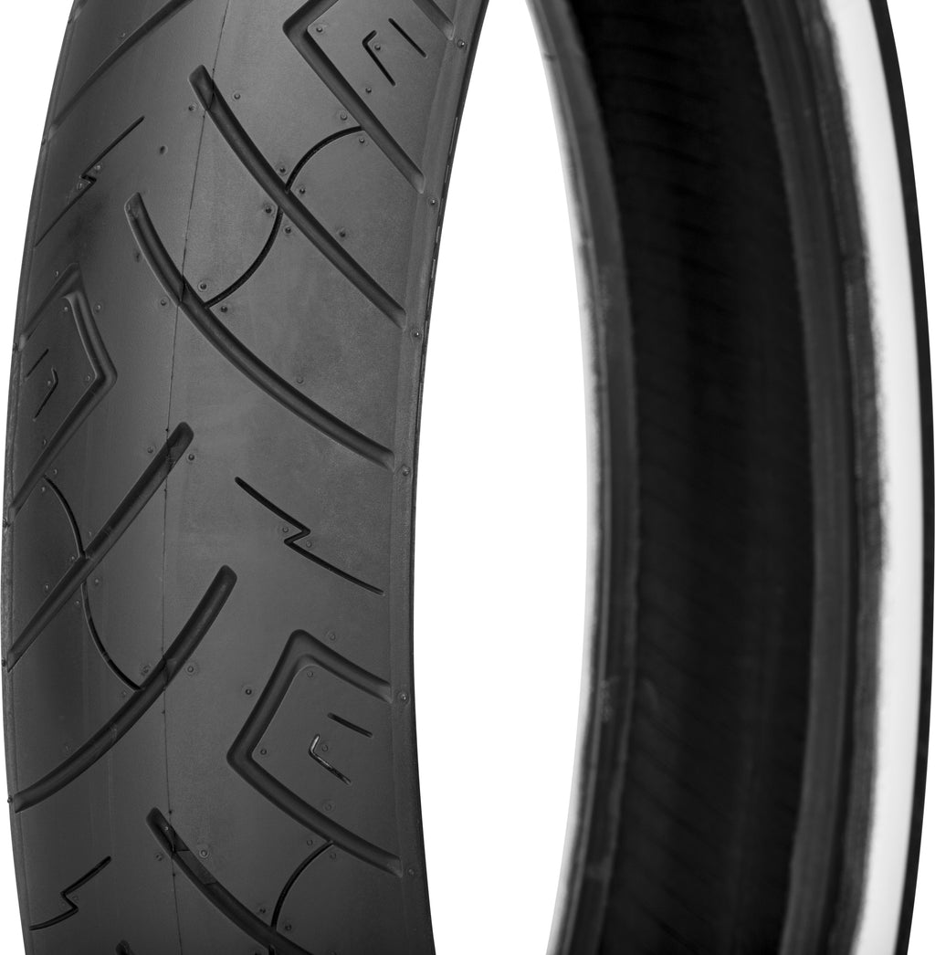 SHINKO, Shinko Tire 777 Cruiser HD Front 130/70B18 69H Bias Tire with White Sidewall