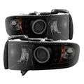 SPYDER Dodge Ram 1500 94-01 Projector Headlights CCFL Halo LED Blk Smke PRO-YD-DR94-CCFL-AM-BSM 5078827
