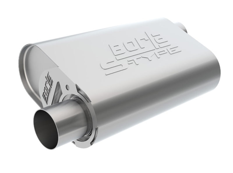 Borla CrateMuffler LS3 S-Type 2.50in Offset/Offset 14inx4.35inx9in Oval Muffler 400946