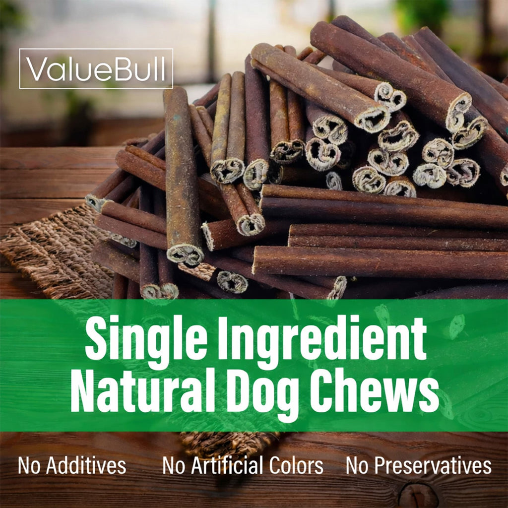 ValueBull Buffalo Collagen Sticks for Dogs, 6 Inch Medium Chews, 10 Count