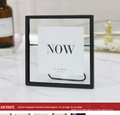 Creative Iron Photo Frame-Black-Iron + Glass-15 * 15cm-1 piece