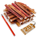 ValueBull USA Bully Sticks for Dogs, Medium 6 Inch, 25 Count