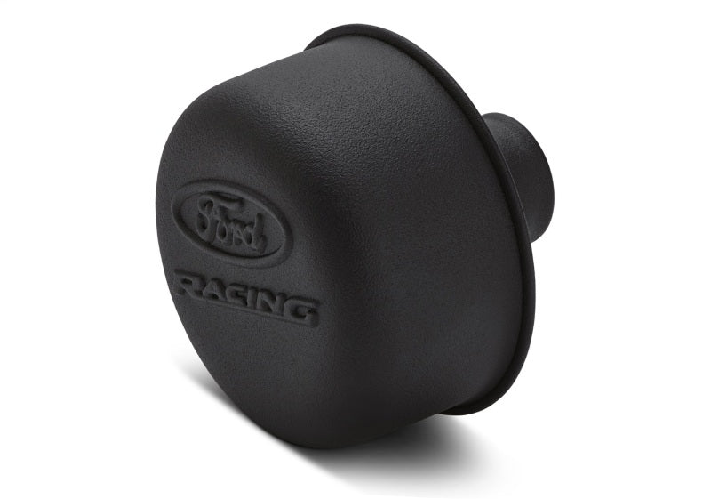 Ford Racing Black Crinkle Finish Breather Cap w/ Ford Racing Logo - Twist Type 302-216