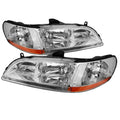SPYDER Xtune Honda Accord 98-02 Amber Crystal Headlights Chrome HD-JH-HA98-AM-C 5069498
