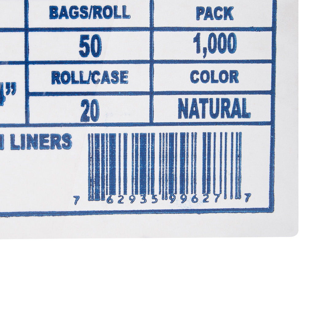 McKesson Light Duty Clear Trash Bag, 10 gal, 5 Mic EC2424N