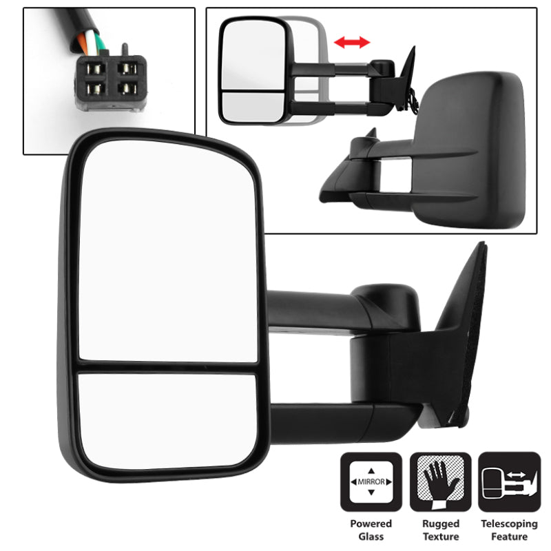 SPYDER Xtune Chevy C10 88-98 Manual Extendable Power Adjust Mirror Left MIR-CCK88-PW-L 9932878