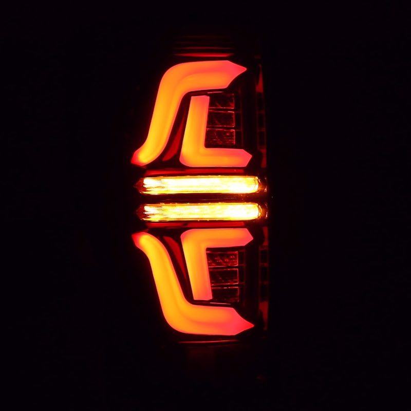 AlphaRex 17-19 Ford F250 Super Duty PRO-Series LED Tail Lights Jet Black (w/o Blind Spot Sensor) 657010 *Discontinued