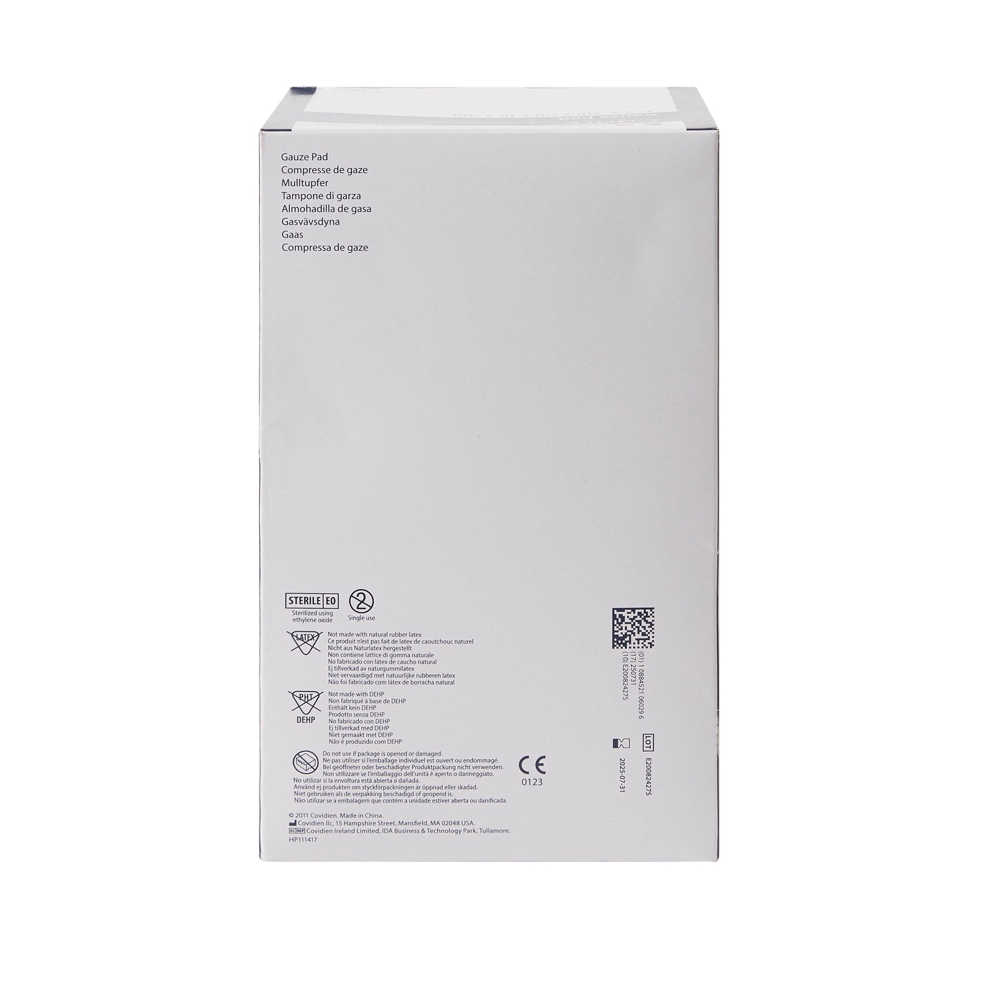 Curity™ Sterile Gauze Sponge, 4 x 4 Inch, 12-Ply 6309