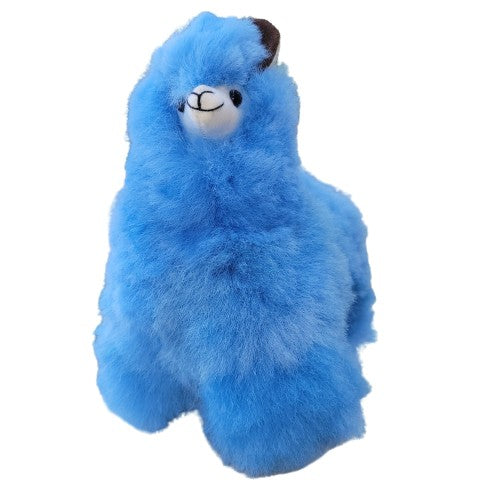 9" Standing Fur Alpaca Toy