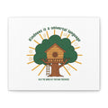 Kindness Is a Universal Language Canvas | Eco Humor, Treehouse Art
