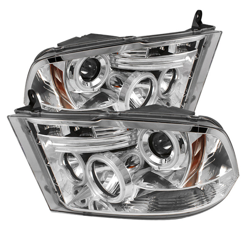 SPYDER Dodge Ram 1500 09-14 Projector Headlights Halogen- CCFL Halo LED - Chrm PRO-YD-DR09-CCFL-C 5030337