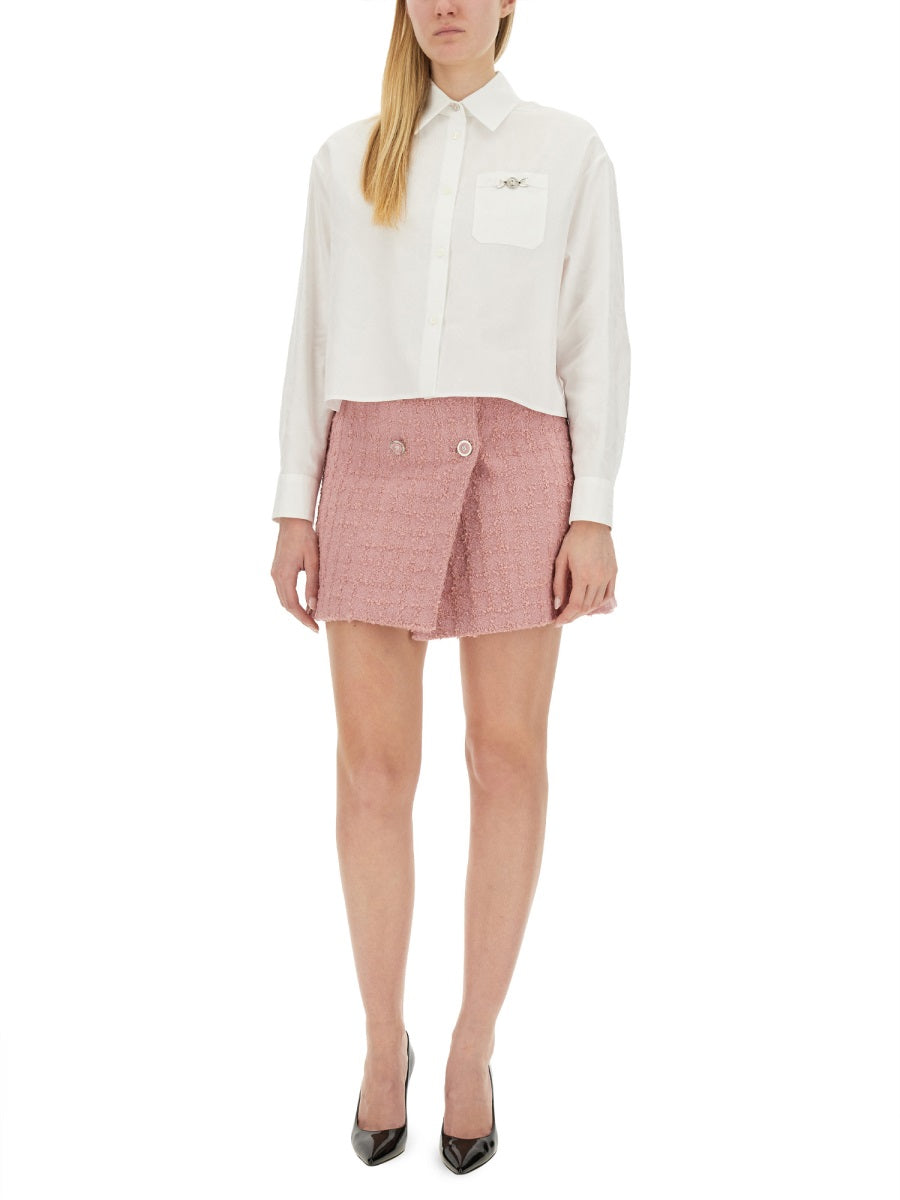 Versace Women Mini Wrap Skirt