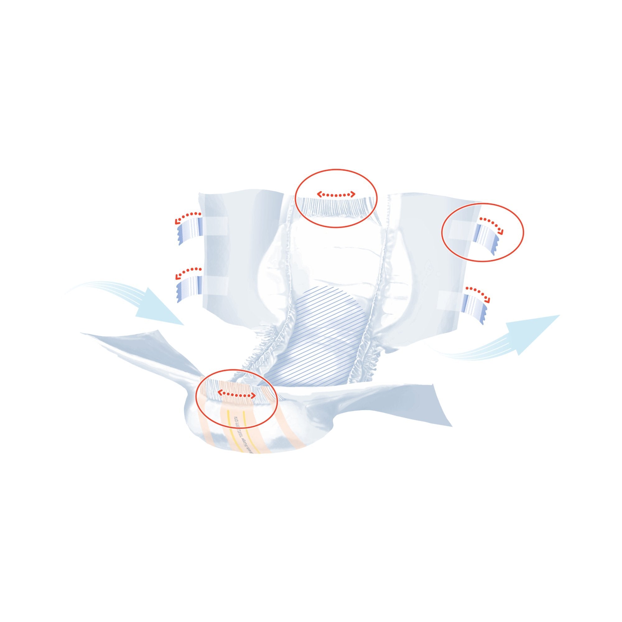 Seni® Super Quatro Severe Absorbency Incontinence Brief, Extra Large S-XL08-BQ1