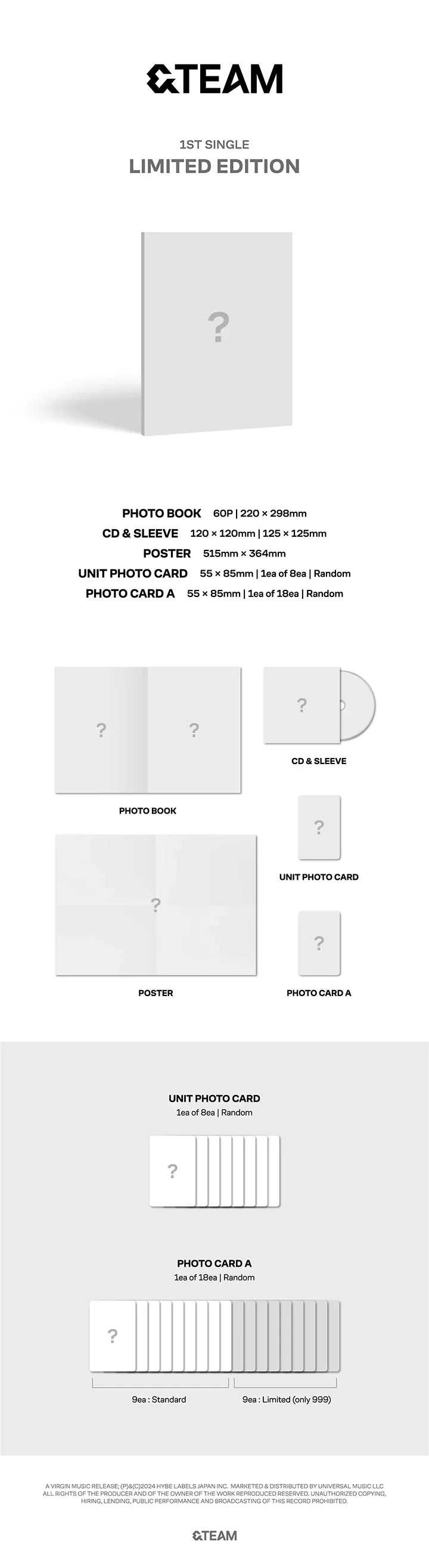 &TEAM - 1st Single Japan Album (Limited Edition Ver.)