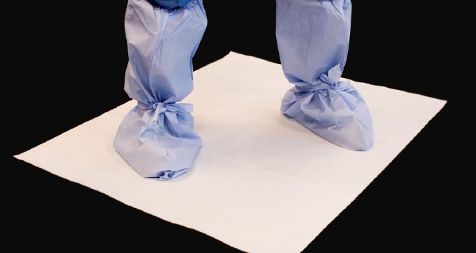 Absorbent Floor Mat EnviroSorb® 46 X 72 Inch White Polyester / Rayon / Polyethylene ESP-4672