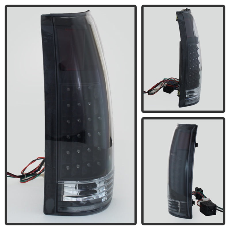 SPYDER Xtune Yukon Denali 99-00 LED Tail Lights Black ALT-JH-CCK88-LED-BK 9022449
