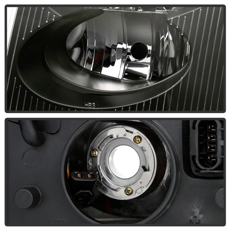 SPYDER xTune 02-09 GMC Envoy OEM Style Headlights - Black (HD-JH-GEN02-AM-BK) 9042652