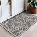 Rugshop Contemporary Geometric Indoor/Outdoor Area Rug 2' 3" X 4' Blue