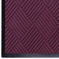 WaterHog Diamond-Pattern Commercial Grade Entrance Mat, Indoor/Outdoor Floor Mat 3' Length x 2' Width, Bordeaux by M+A Matting