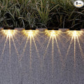 8 Pack Solar Deck Lights Outdoor, Solar Step Lights Waterproof for Outside, Yard, Patio, Garden, Pool, Railing, Stairs, Fence (Warm White)