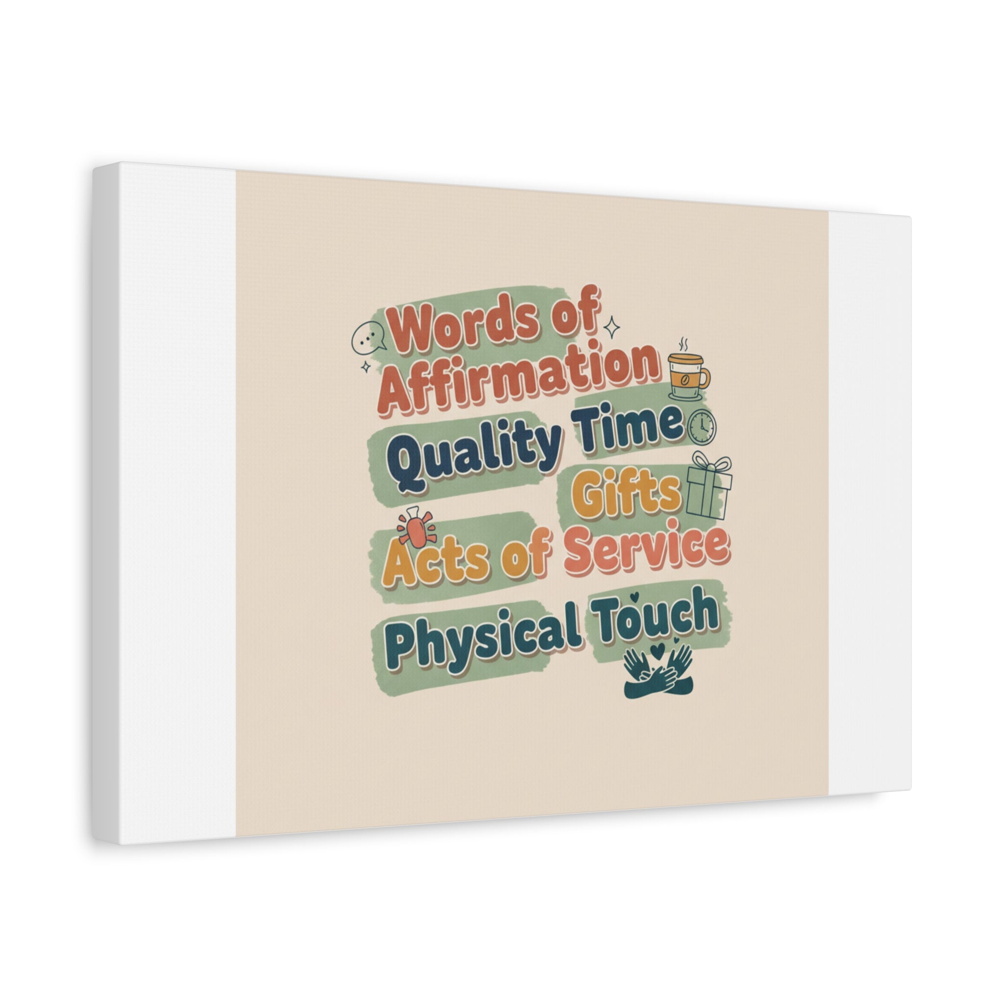Love Languages List Matte Canvas Wall Art | love language meme, relationship humor