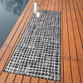 Keen Home Design Outdoor Runner Rug - 2x10 Washable Indoor/Outdoor Rug for Patio, Balcony, Kitchen, Garden, Beach, Deck and Porch. Size: 2'2" x 9'11"