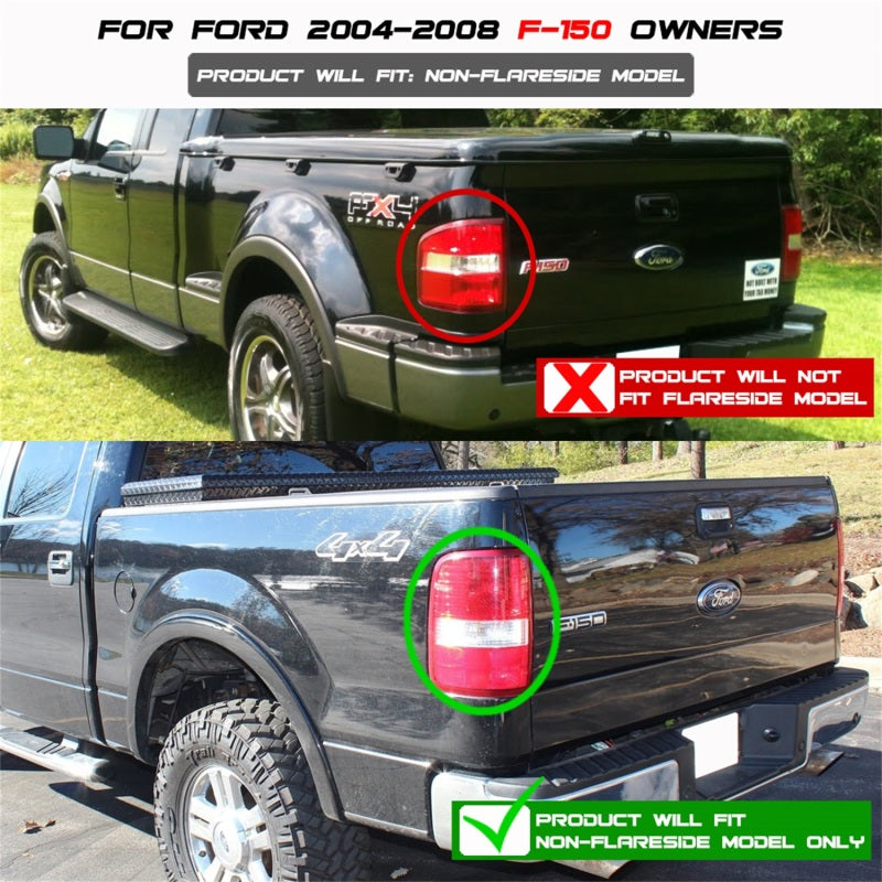SPYDER Xtune Ford F150 Styleside 04-08 (Not Fit Heritage & SVT) LED Tail Lights Smoke ALT-ON-FF15004-LED-SM 5012920