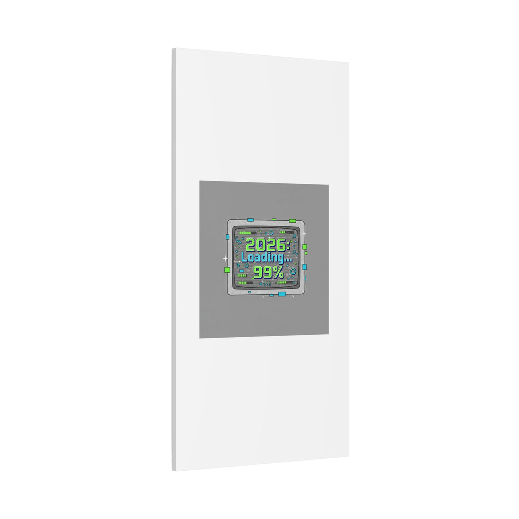 2026 Loading 99% Canvas | NYE countdown, retro system interface