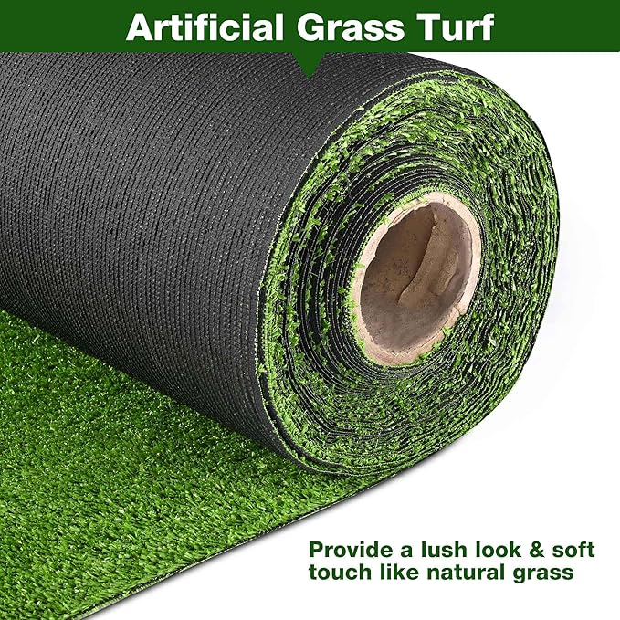Yescom Sports Sled Strips Turf Gym Turf Flooring for Weight Sled Push Gym Equipment Outdoor Indoor Use 65'x3'(195 Sq.Ft) 0.4" H