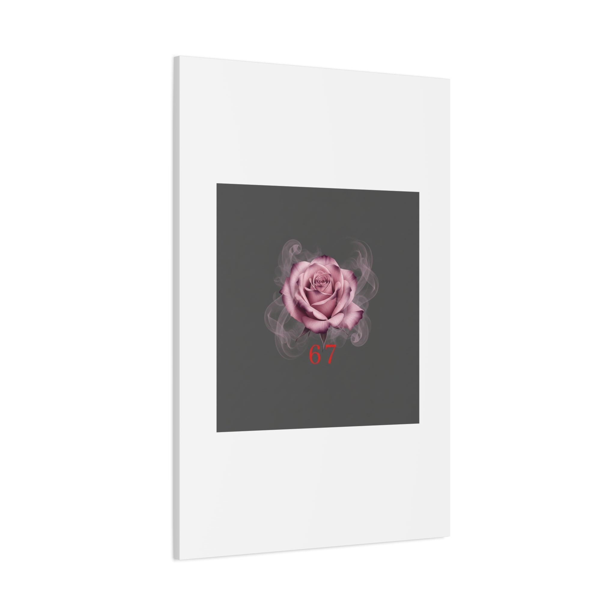 6 7 Valentine's Canvas | Viral Gothic Rose Wall Art | 6 7 Meaning Dark Romance