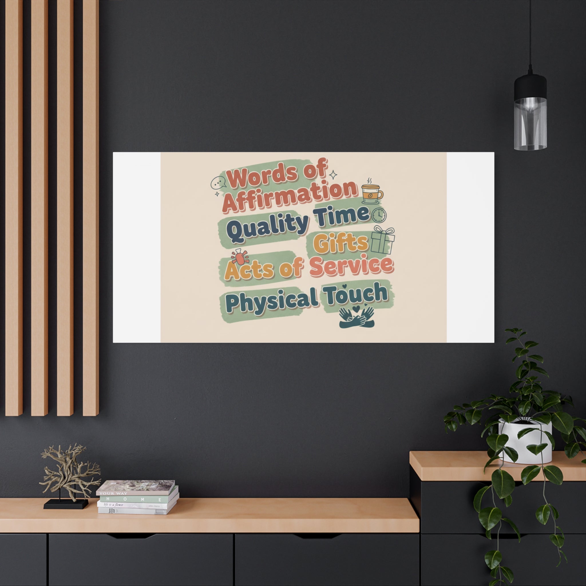 Love Languages List Matte Canvas Wall Art | love language meme, relationship humor