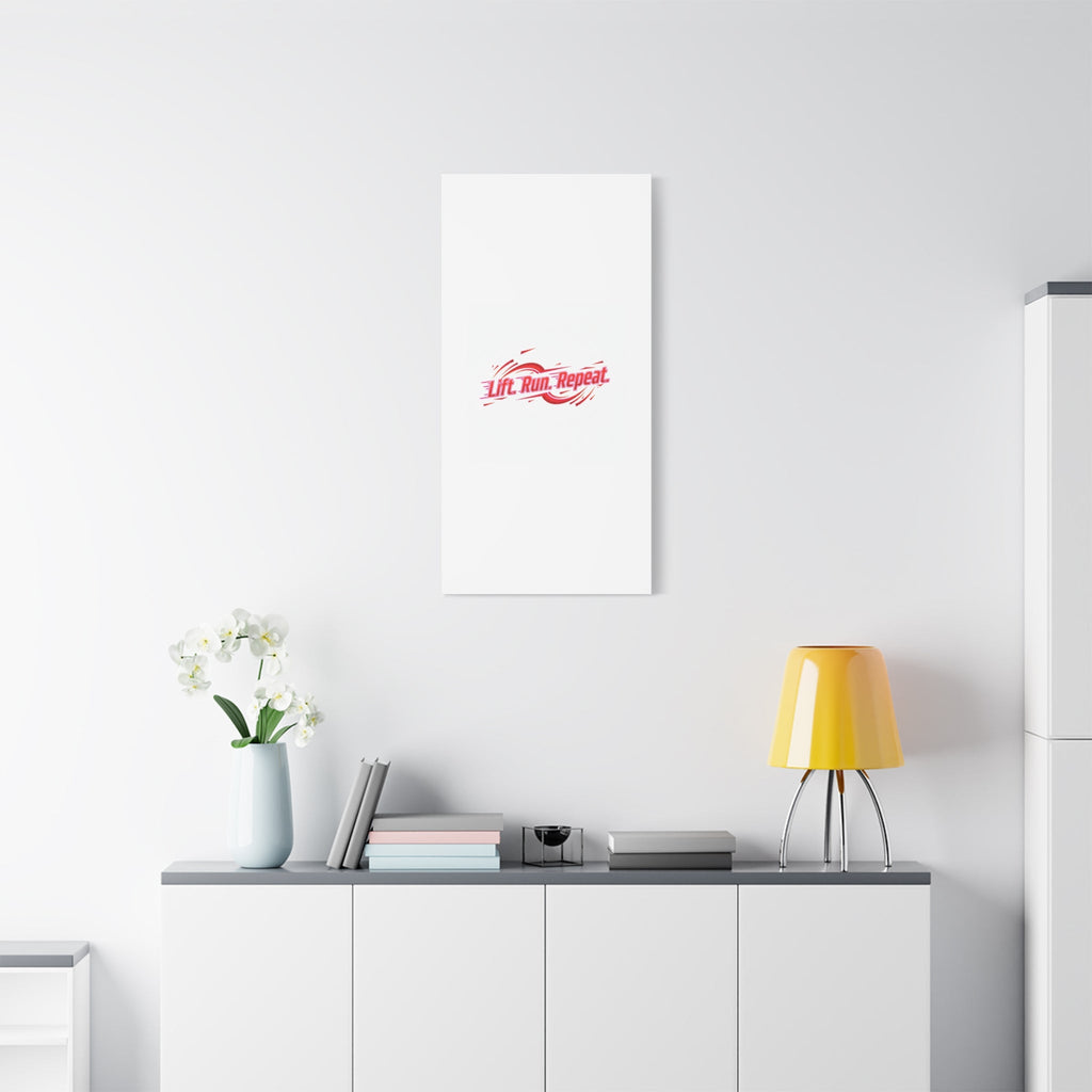 Lift Run Repeat Canvas | Fitness Wall Art, Gym Motivation